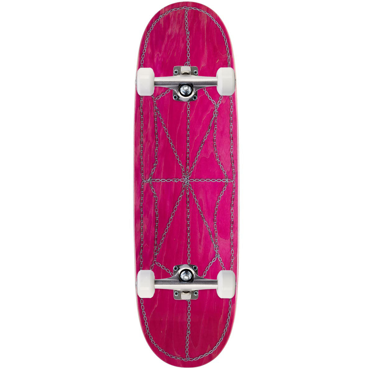 CCS Chain Web Egg1 Shaped Skateboard Complete - Pink - 9.00