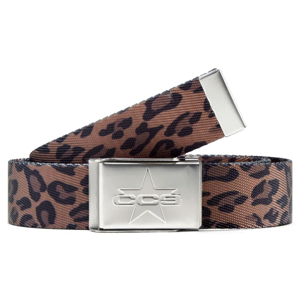 CCS Silver 97 Star Web Belt - Leopard image 1