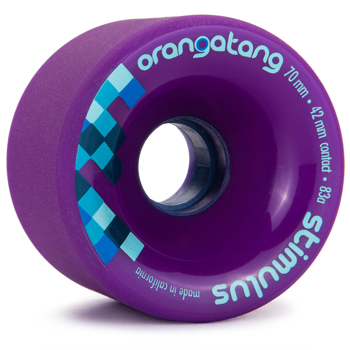 Orangatang Stimulus Freeride Longboard Wheels 70mm 83a Purple image 1
