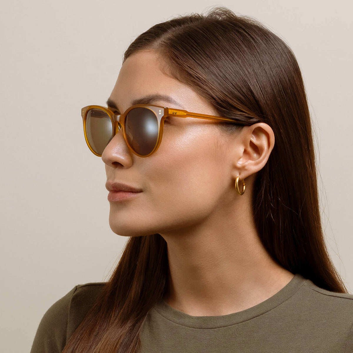 Raen Norie Sunglasses - Honey/Bottle Green image 3