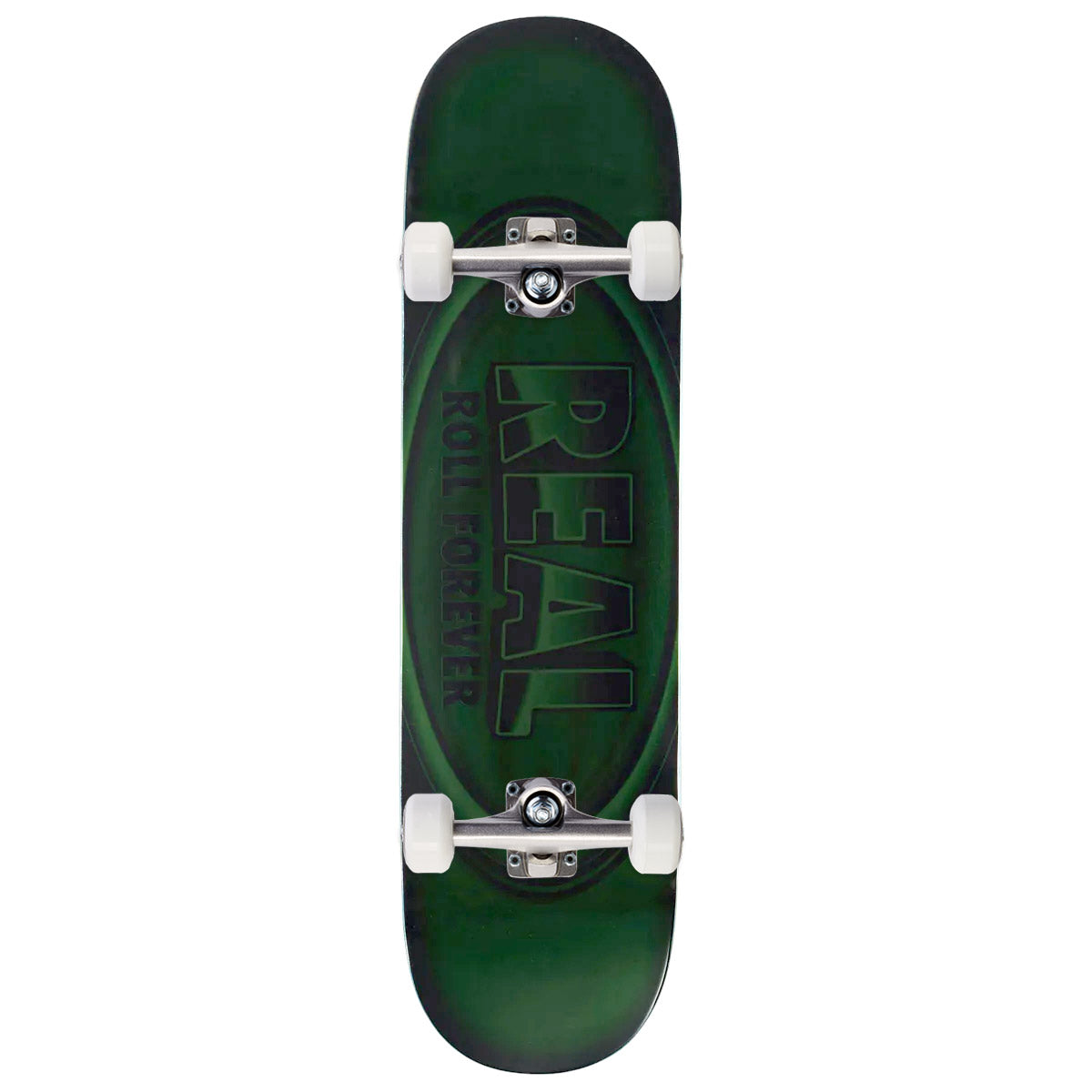Real DBX Oval Team Skateboard Complete - Green - 8.50