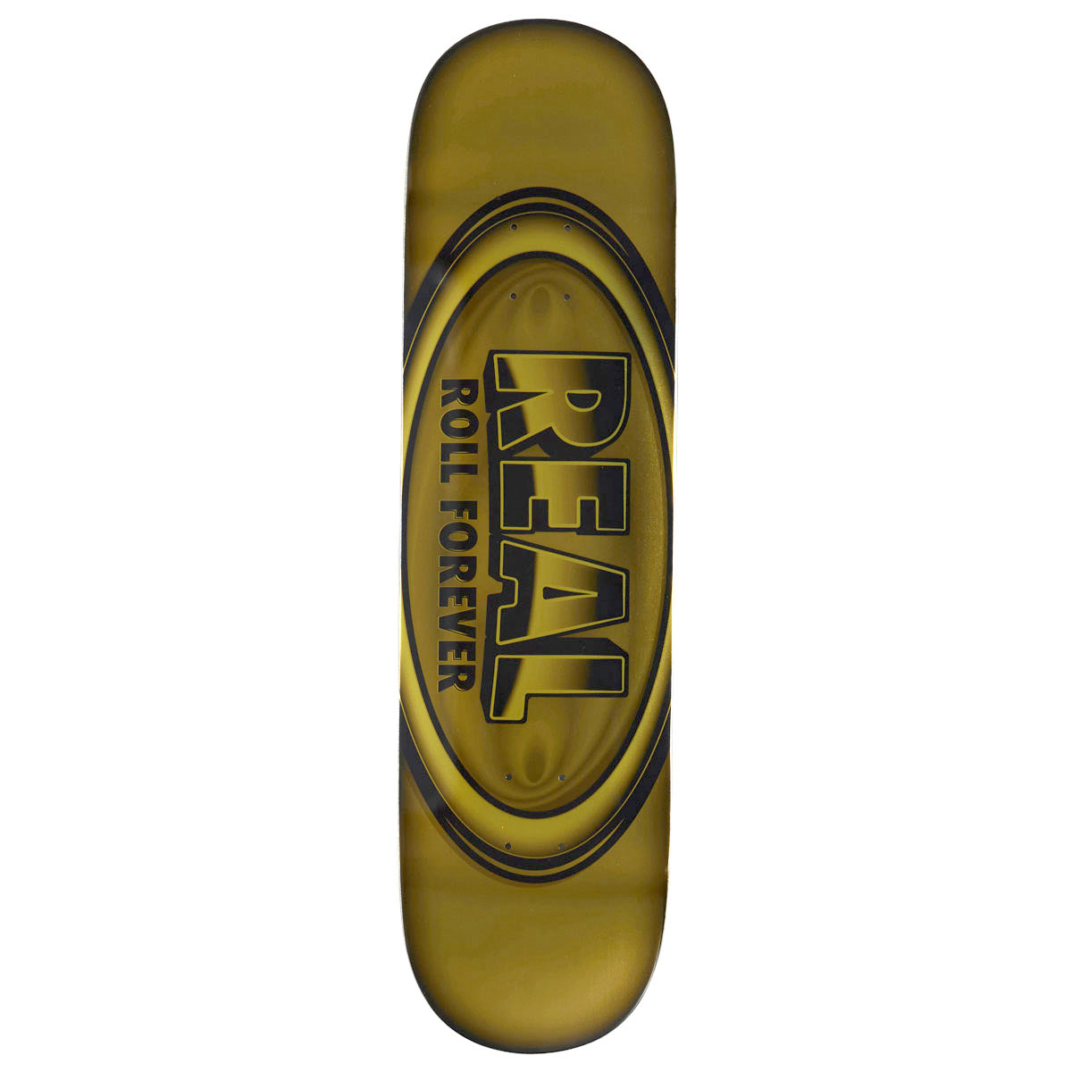Real DBX Oval Team Skateboard Deck - Yellow - 8.38