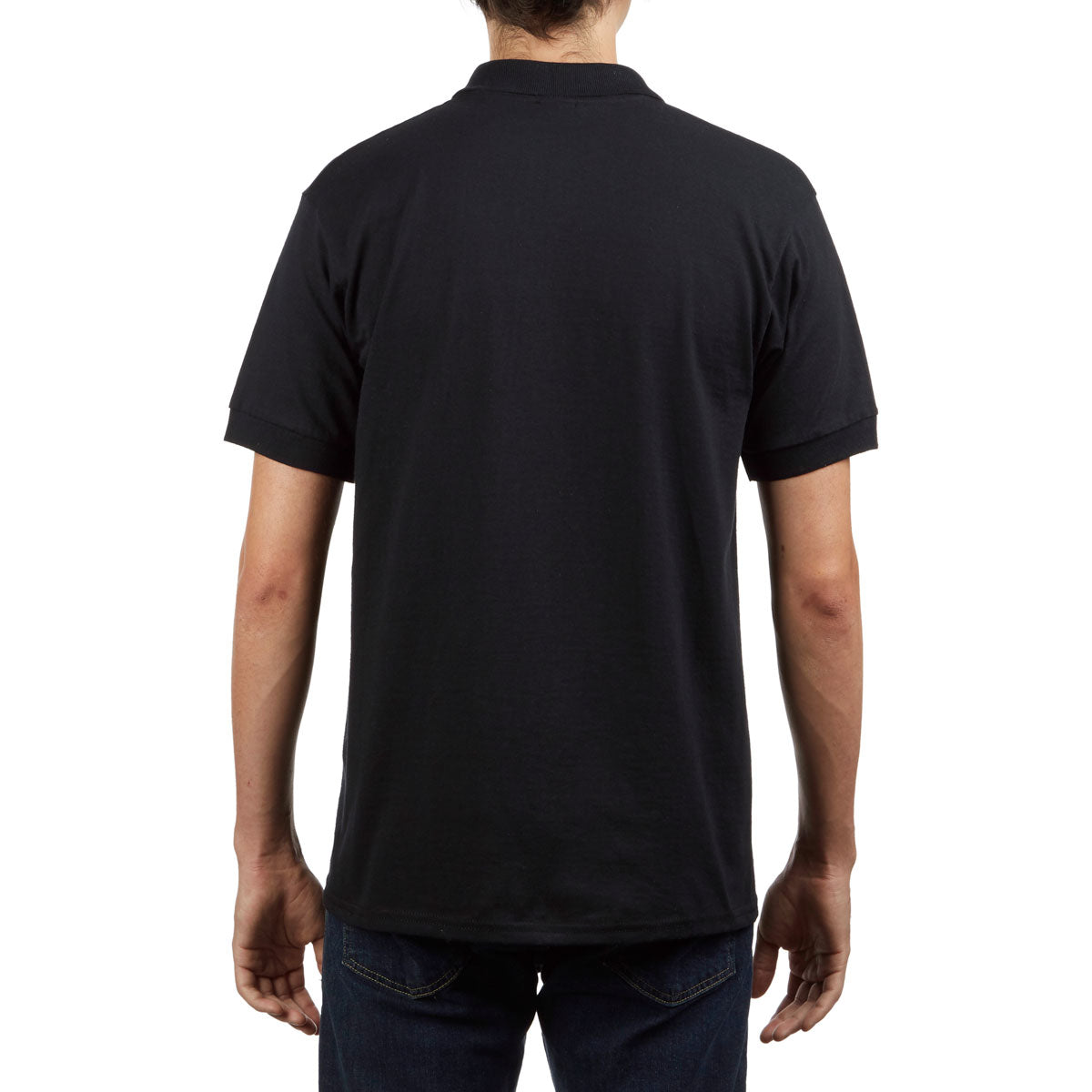 Thrasher Logo Embroidered Polo Shirt - Black image 2