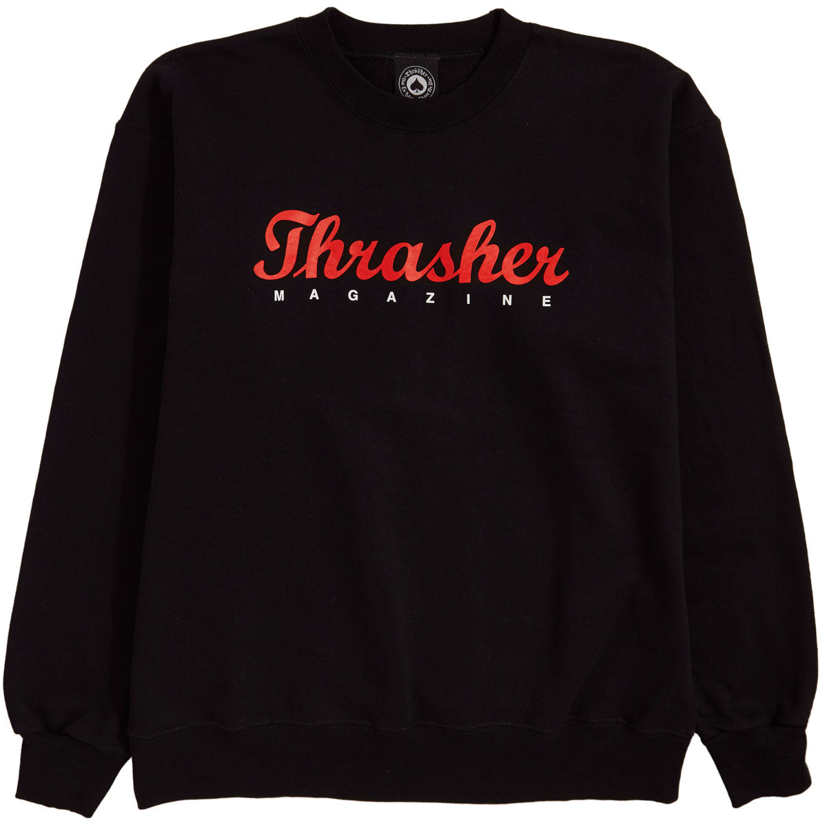 Thrasher Script Crew Sweatshirt - Black image 1