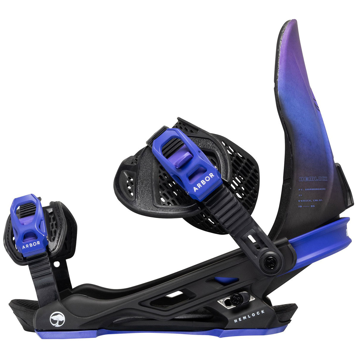 Arbor Hemlock 2024 Snowboard Bindings - Samborghini image 3