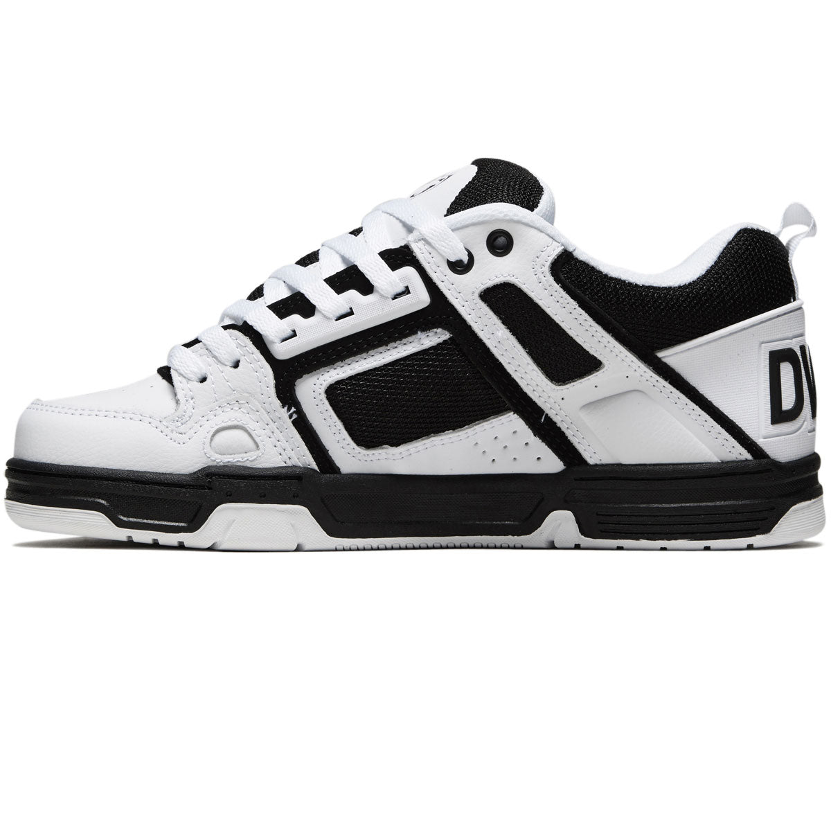 DVS Comanche Shoes - White/Black/White Leather image 2