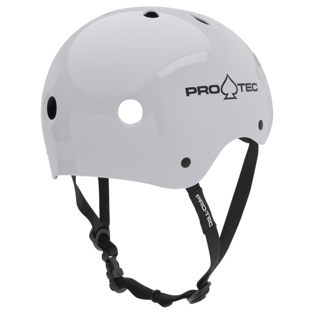 Protec Classic Skate Skateboard Helmet - Gloss White image 4