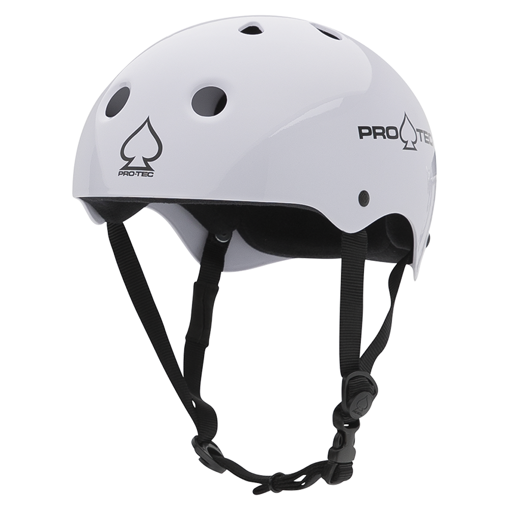 Protec Classic Skate Skateboard Helmet - Gloss White image 1