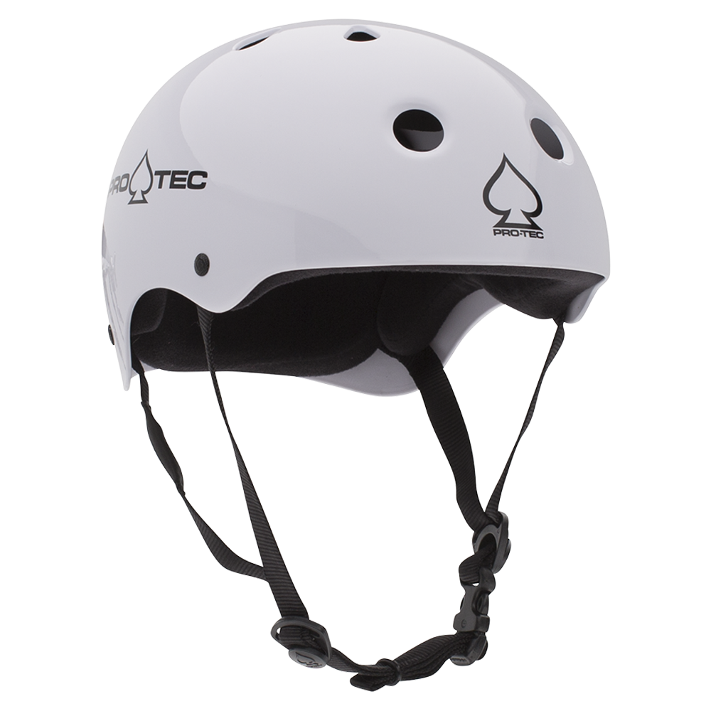 Protec Classic Skate Skateboard Helmet - Gloss White image 2