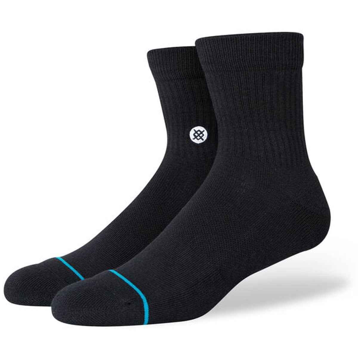 Stance Icon Quarter 3 Pack Socks - Black image 1