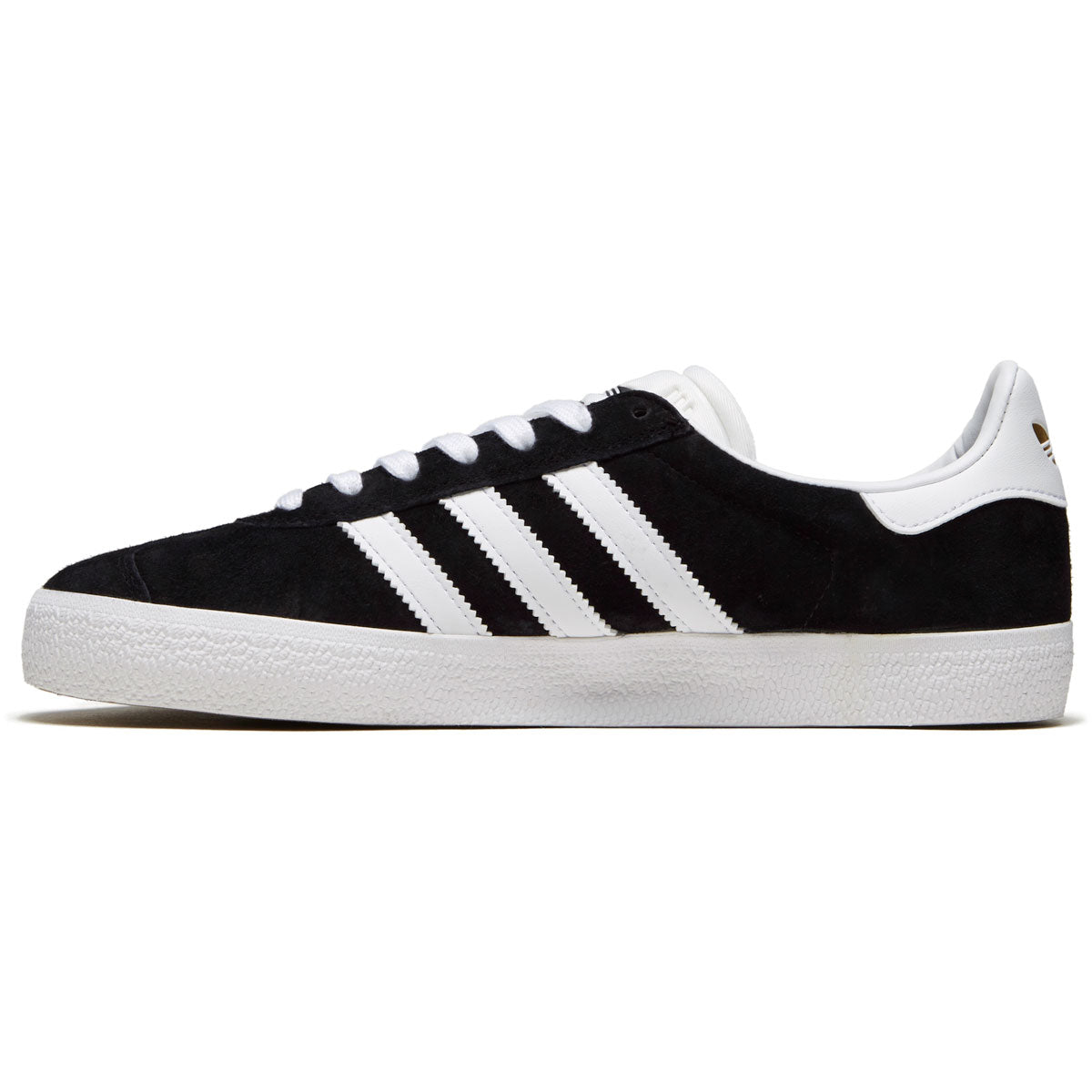 Adidas Gazelle Adv Shoes - Core Black/White/Gold Metallic image 2