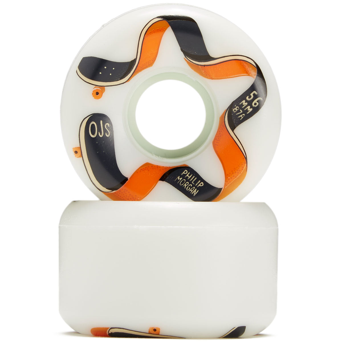 OJ Star Keyframe 87a Skateboard Wheels - White - 56mm image 2