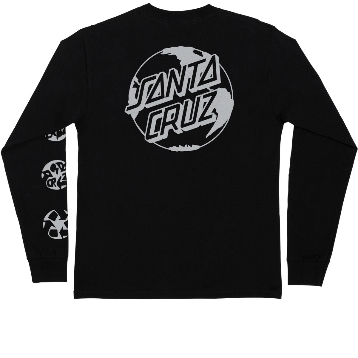 Santa Cruz Planet Dot Long Sleeve T-Shirt - Eco Black image 2