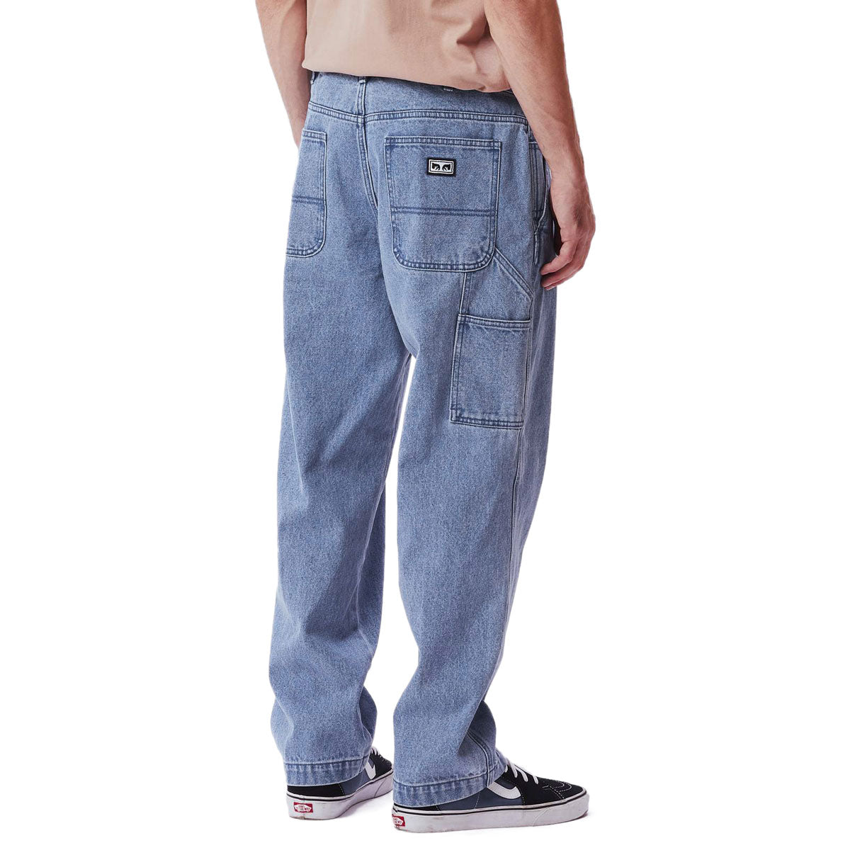 Obey Organic Hardwork Carpenter Pants - Light Indigo image 3