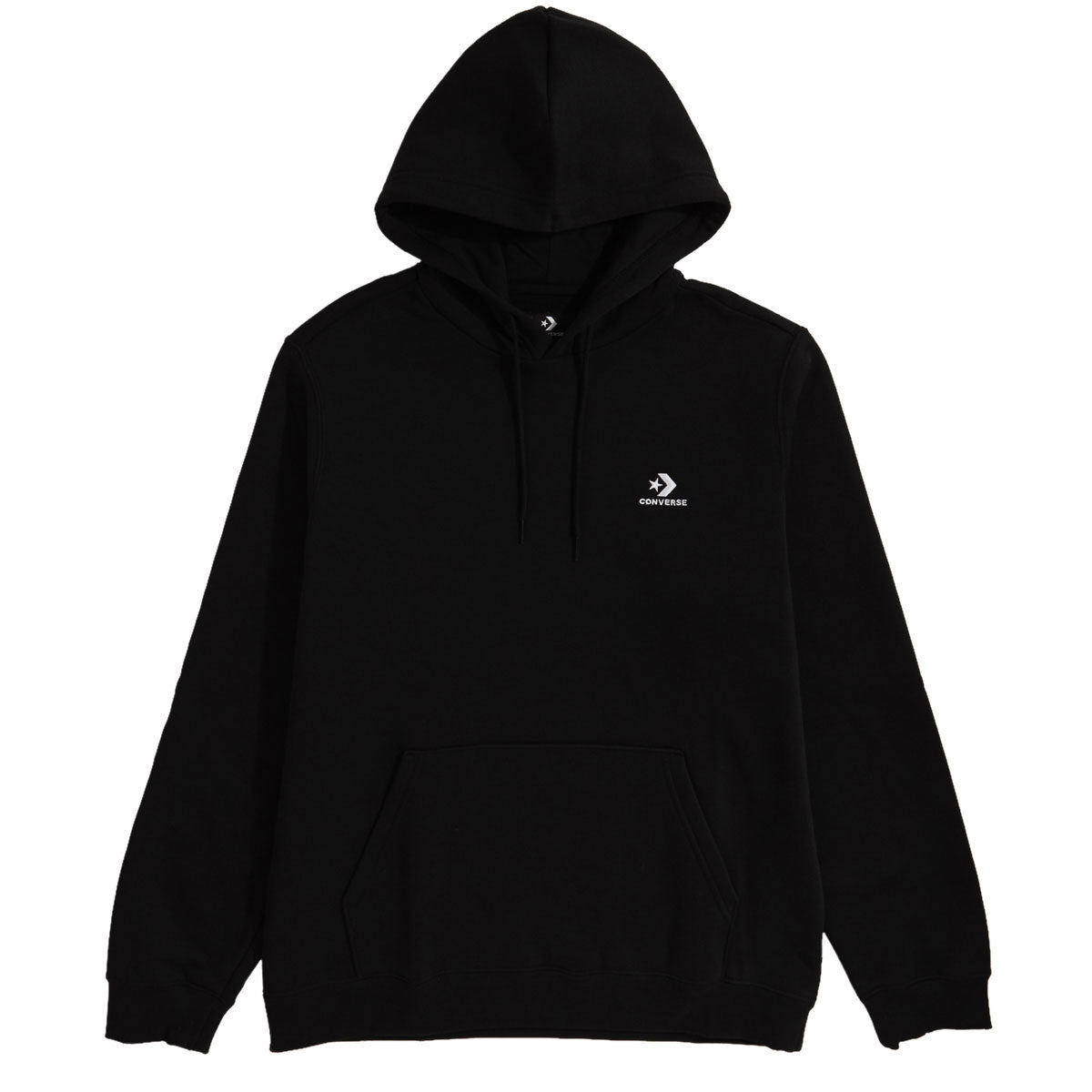 Converse Go To Embroidered Star Chevron Hoodie - Black image 1