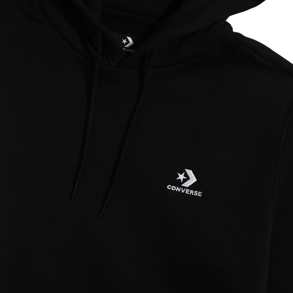 Converse Go To Embroidered Star Chevron Hoodie - Black image 3