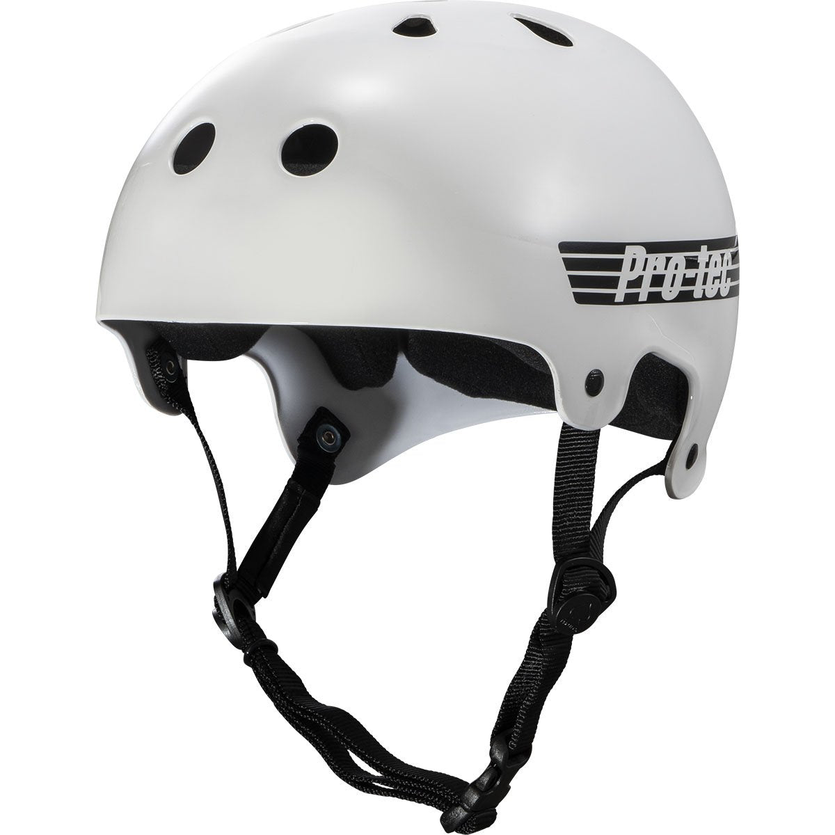 Pro-Tec Old School Skate Helmet - Gloss White image 1