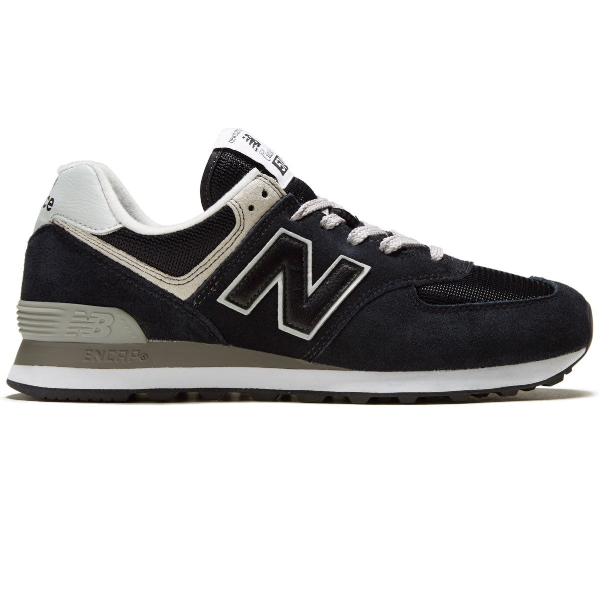 New Balance 574 Core Shoes - Black/White image 1