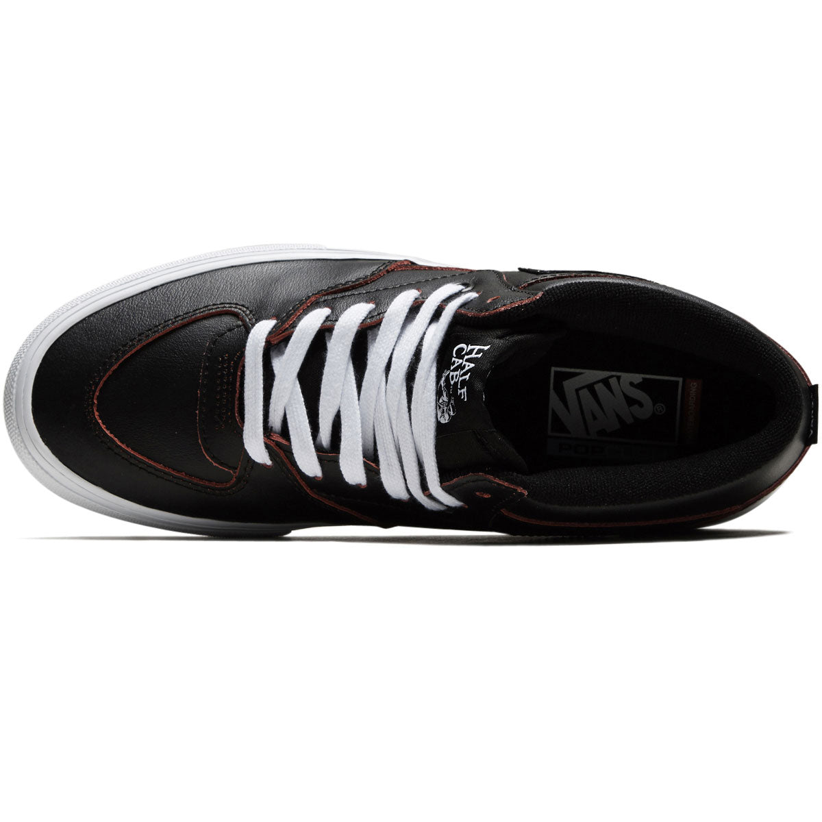 Vans Skate Half Cab Shoes - Black/Orange image 3