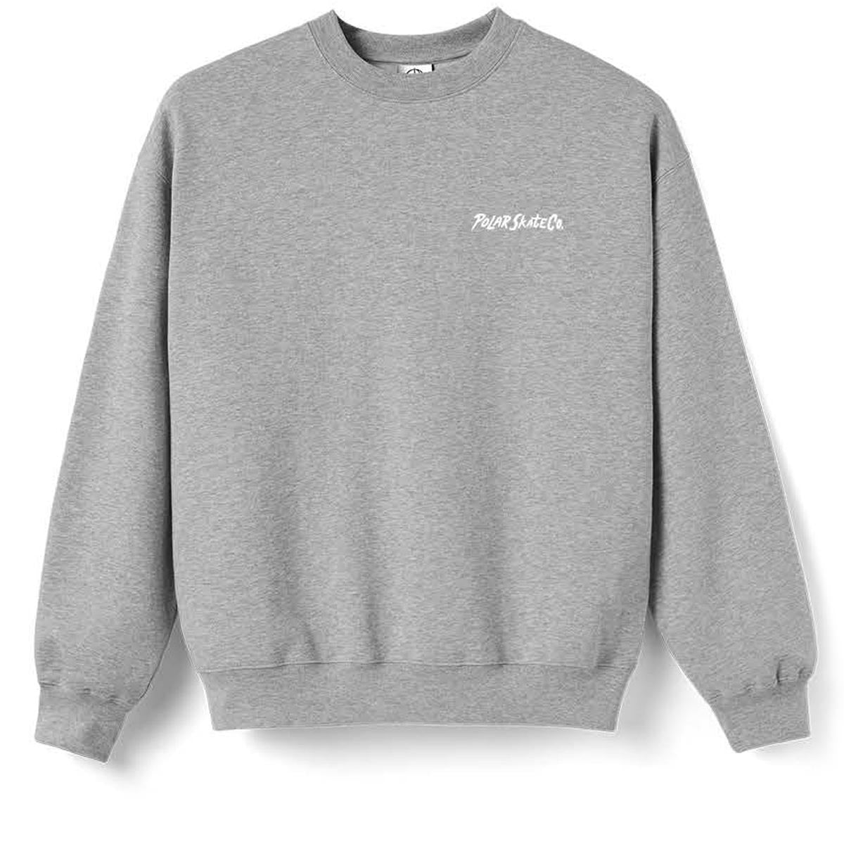 Polar Surf Logo Crewneck Sweatshirt - Heather Grey image 1