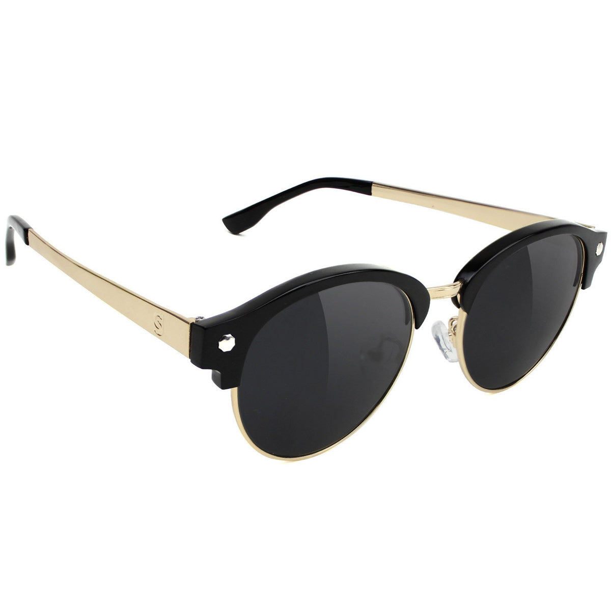Glassy Paul Polarized High Roller Sunglasses - Black/Gold image 1