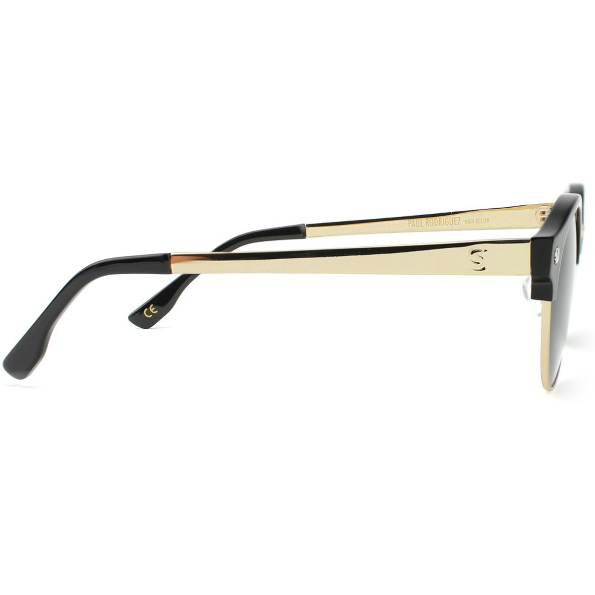 Glassy Paul Polarized High Roller Sunglasses - Black/Gold image 3