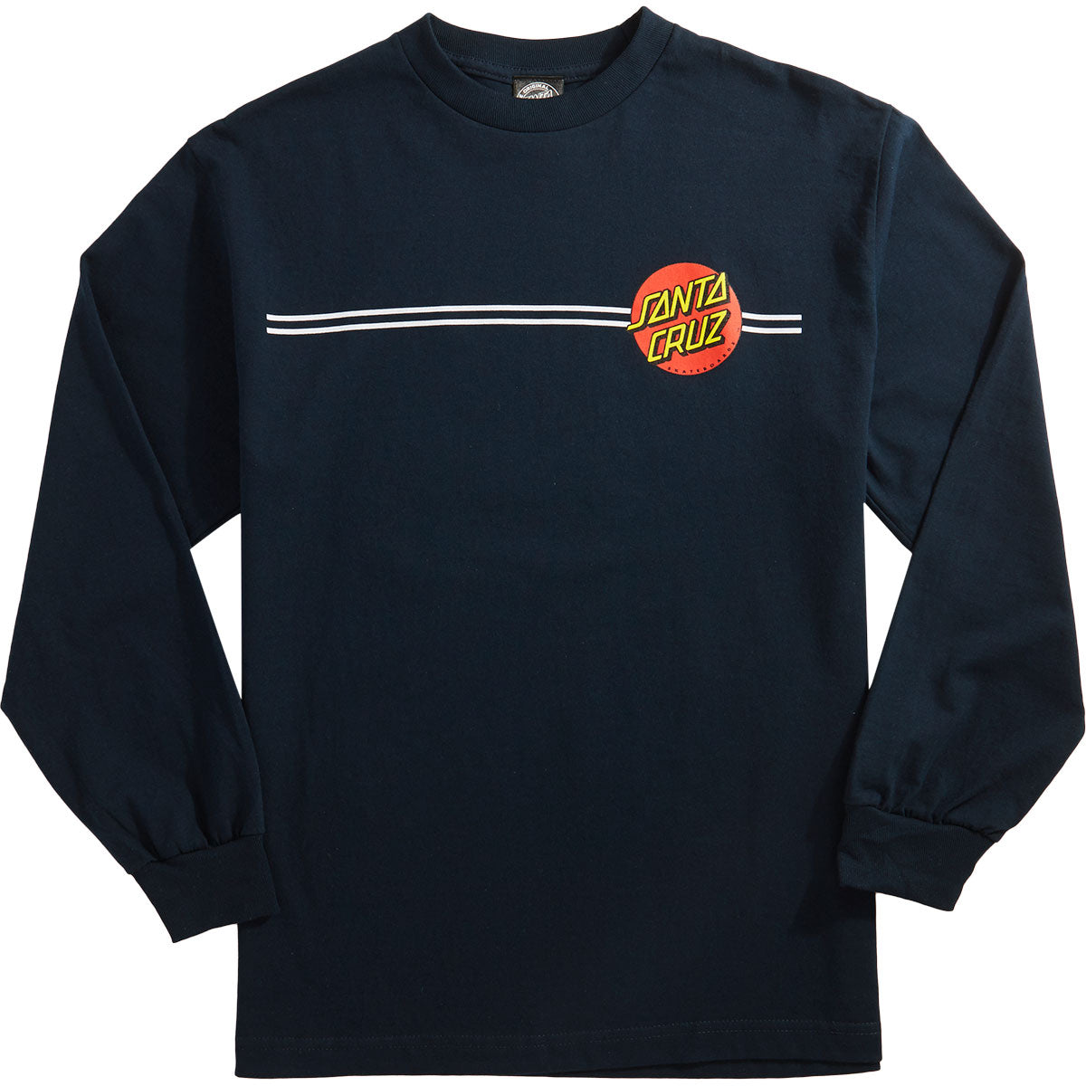 Santa Cruz Classic Dot Long Sleeve T-Shirt - Navy image 1