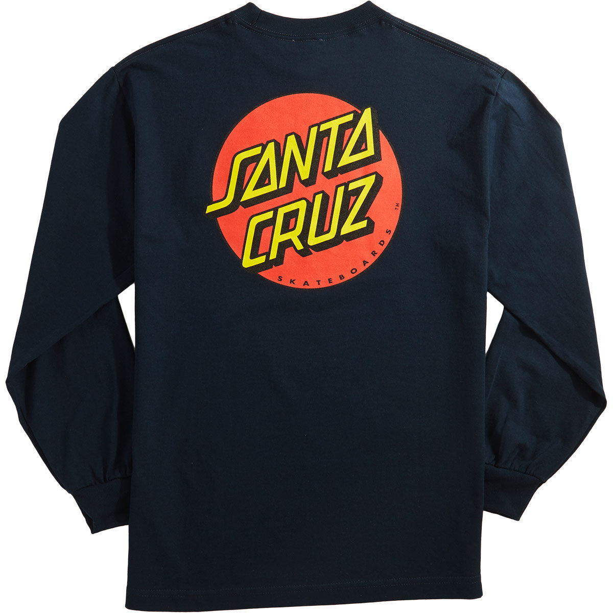 Santa Cruz Classic Dot Long Sleeve T-Shirt - Navy image 2