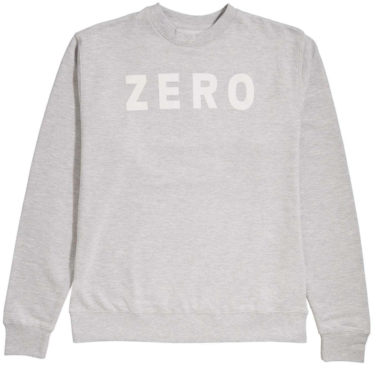 Zero Army Crewneck Sweatshirt - Heather Grey/White image 1