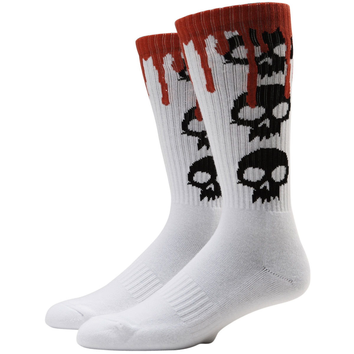 Zero 3 Skull Blood Socks - White image 1