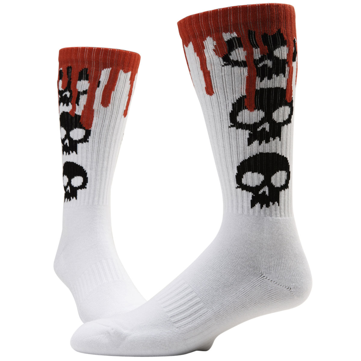 Zero 3 Skull Blood Socks - White image 2