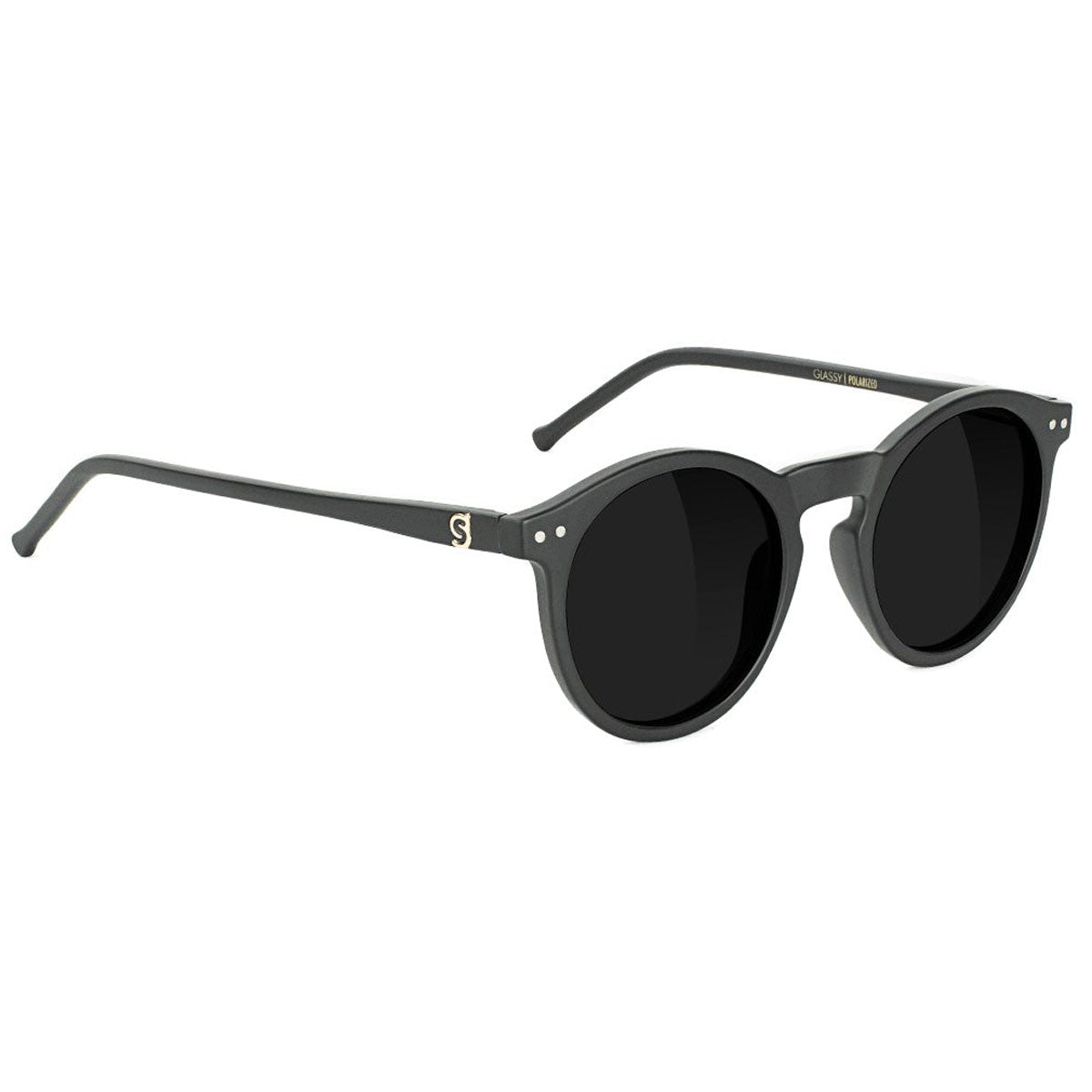 Glassy Apollo Premium Polarized Sunglasses - Matte Blackout image 1