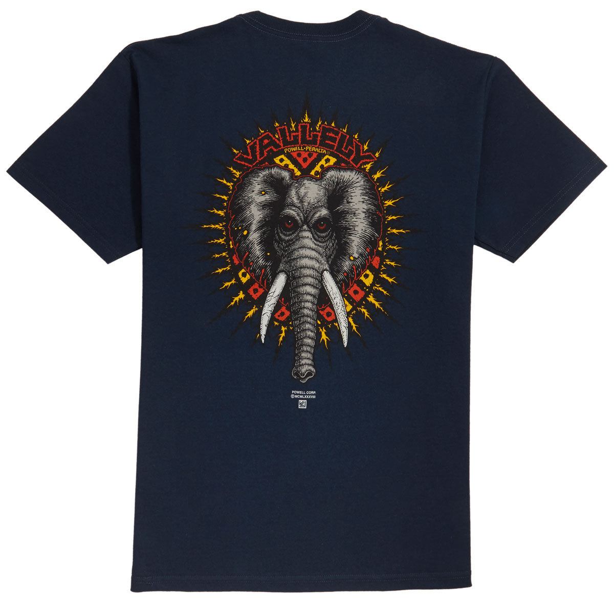 Powell-Peralta Vallely Elephant T-Shirt - Navy image 2
