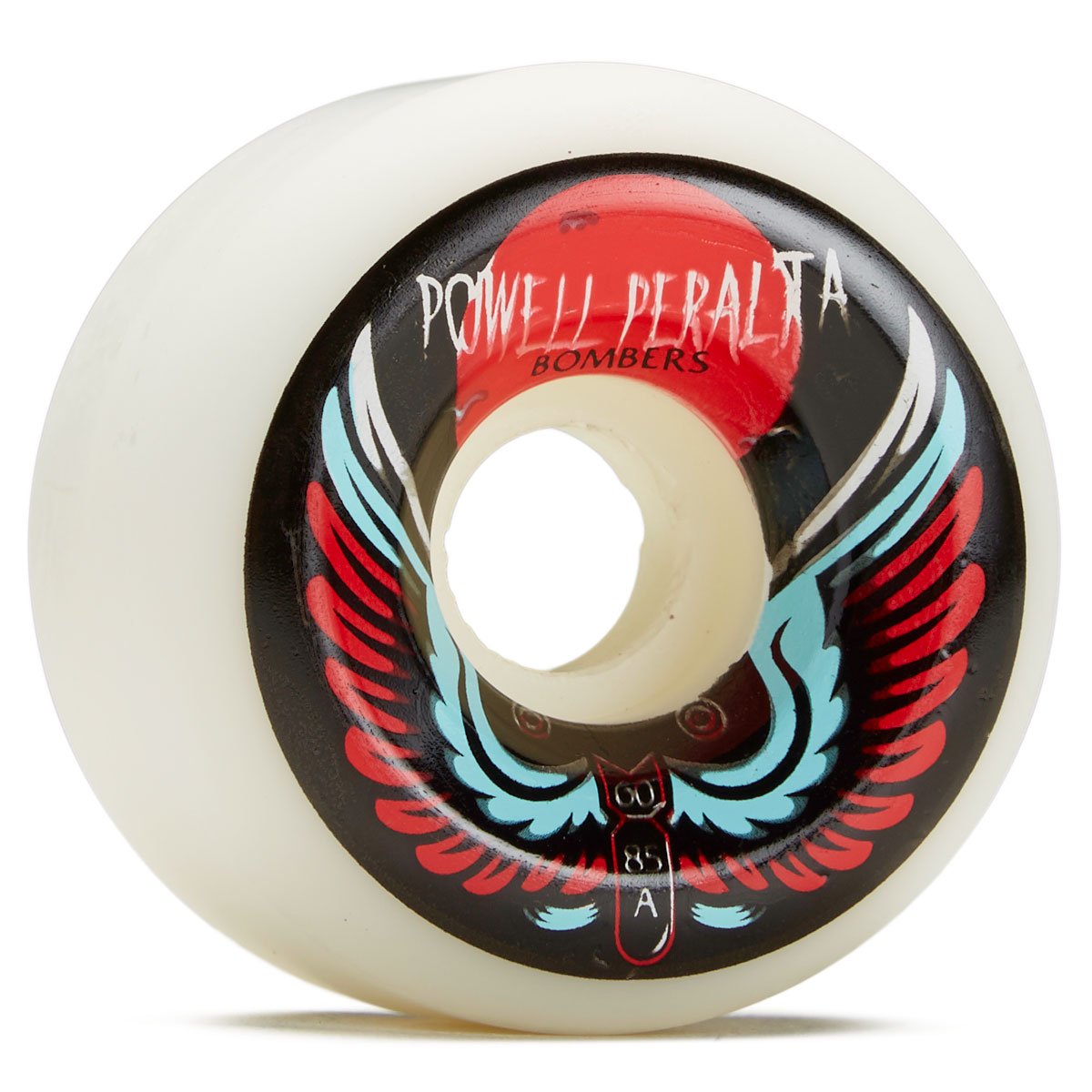 Powell Peralta Bombers 3 85A Skateboard Wheels - White - 60mm image 1