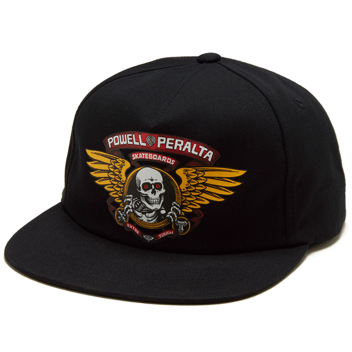 Powell-Peralta Winged Ripper Snapback Hat - Black image 1