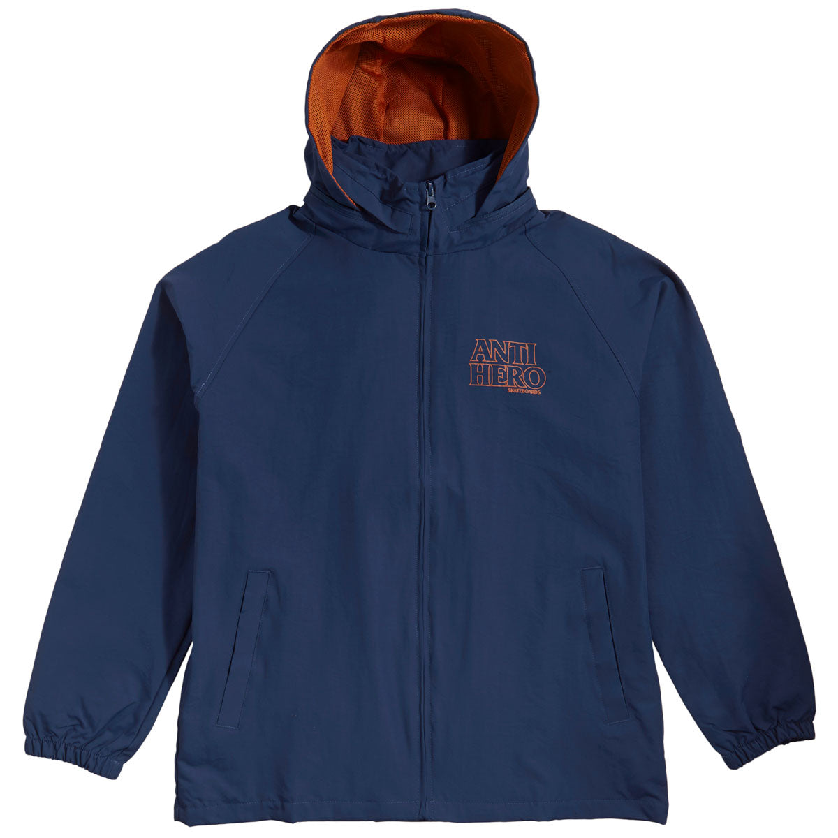 Anti-Hero Black Hero Track Jacket - Navy/Burnt Orange image 3