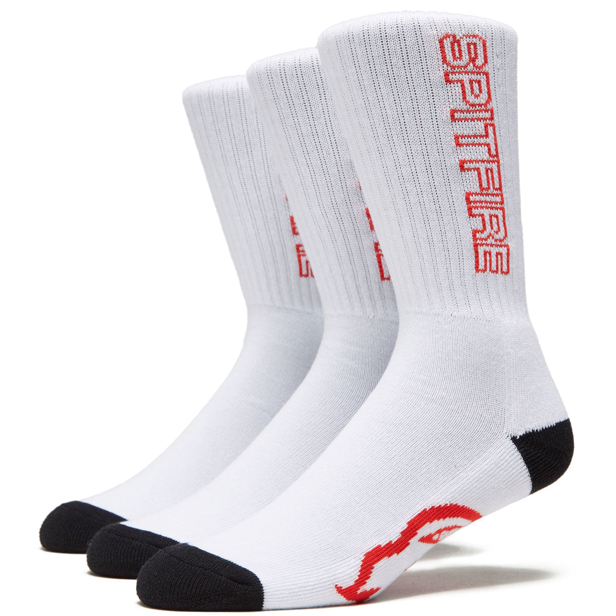 Spitfire Classic 87' 3-pack Socks - White/Black/Red image 1