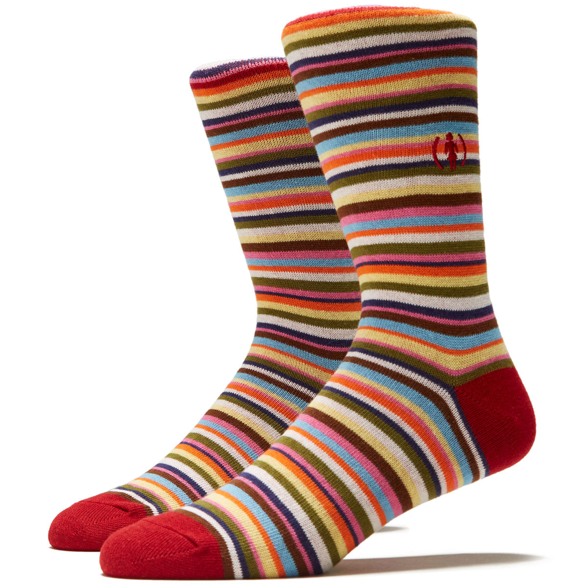 Girl Tuesday RED Socks - Stripe image 1