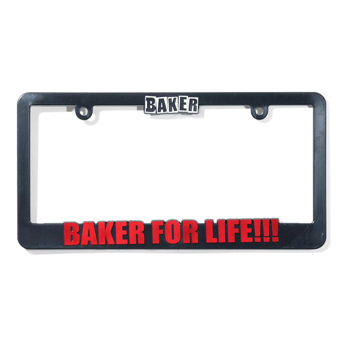Baker Baker For Life License Plate - Black image 1