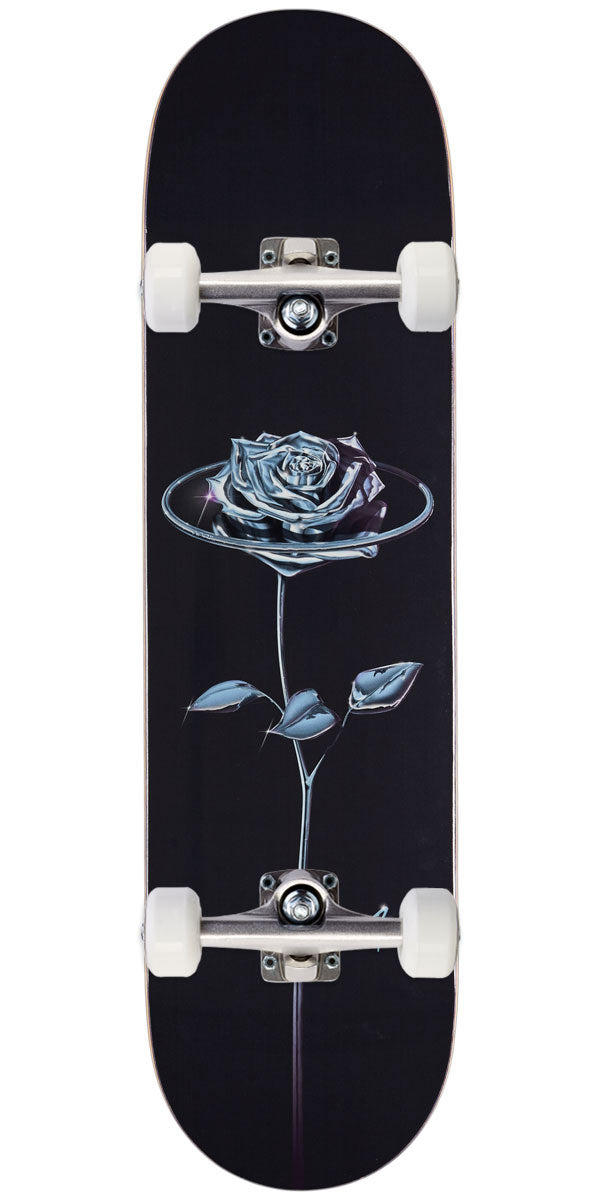 April Chrome Rose Skateboard Complete - Black - 8.125