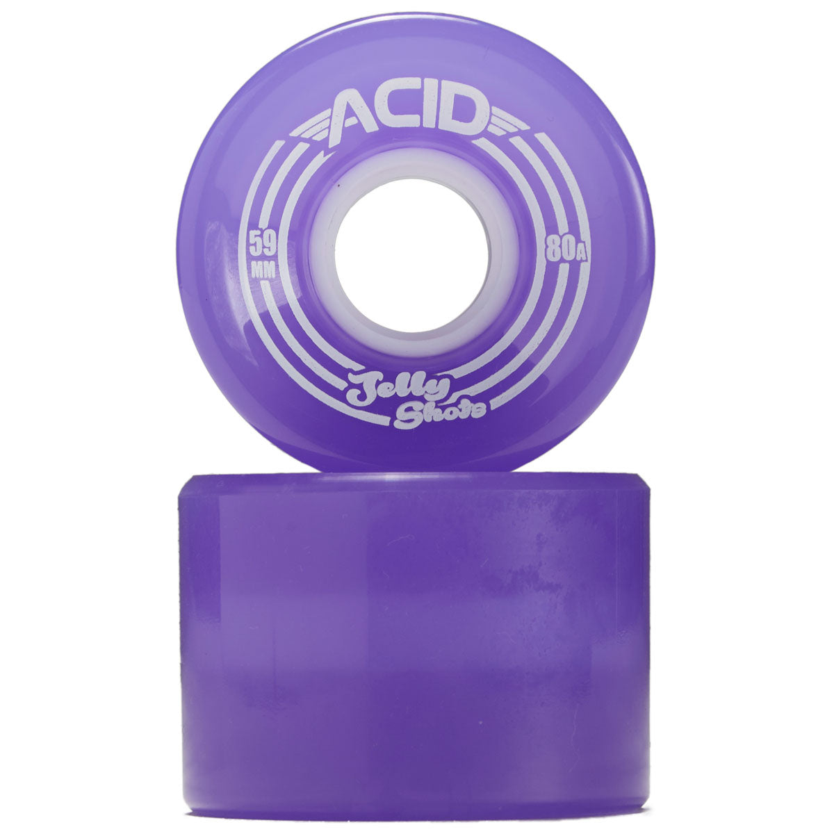 Acid Jelly Shots 80a Skateboard Wheels - Purple - 59mm image 2