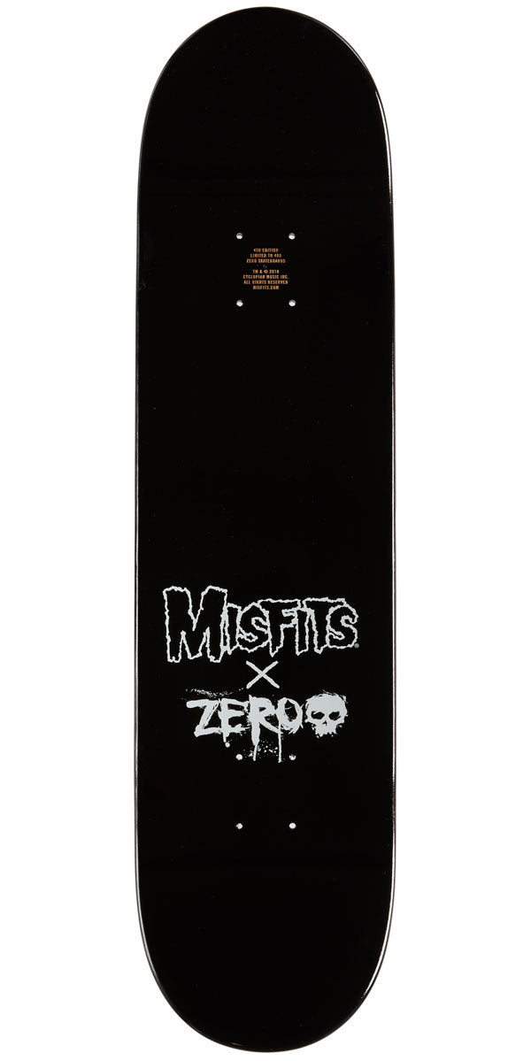 Zero x Misfits Fiend Skull Skateboard Deck - 8.00