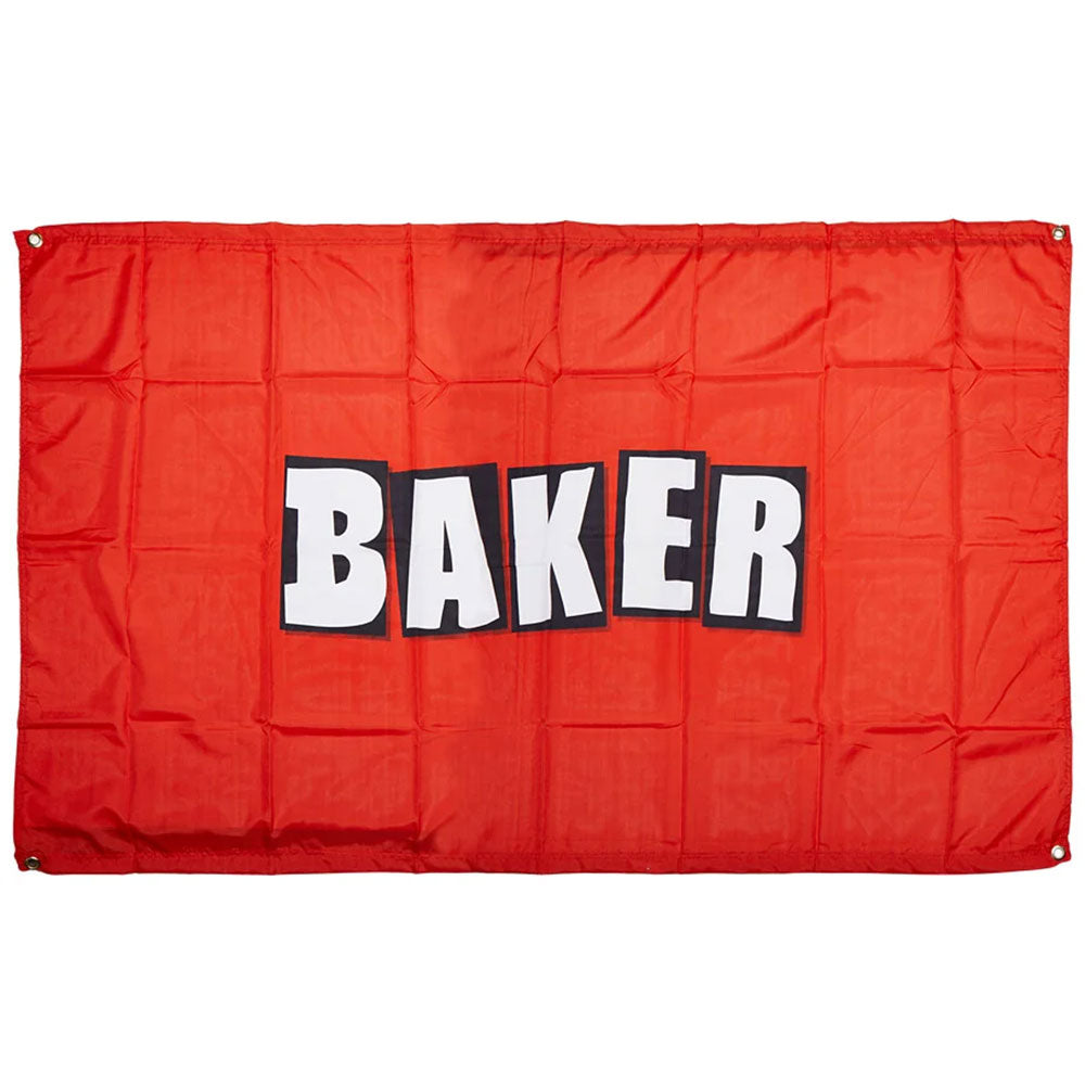Baker Brand Logo 3x5 Flag - Black/Red image 1