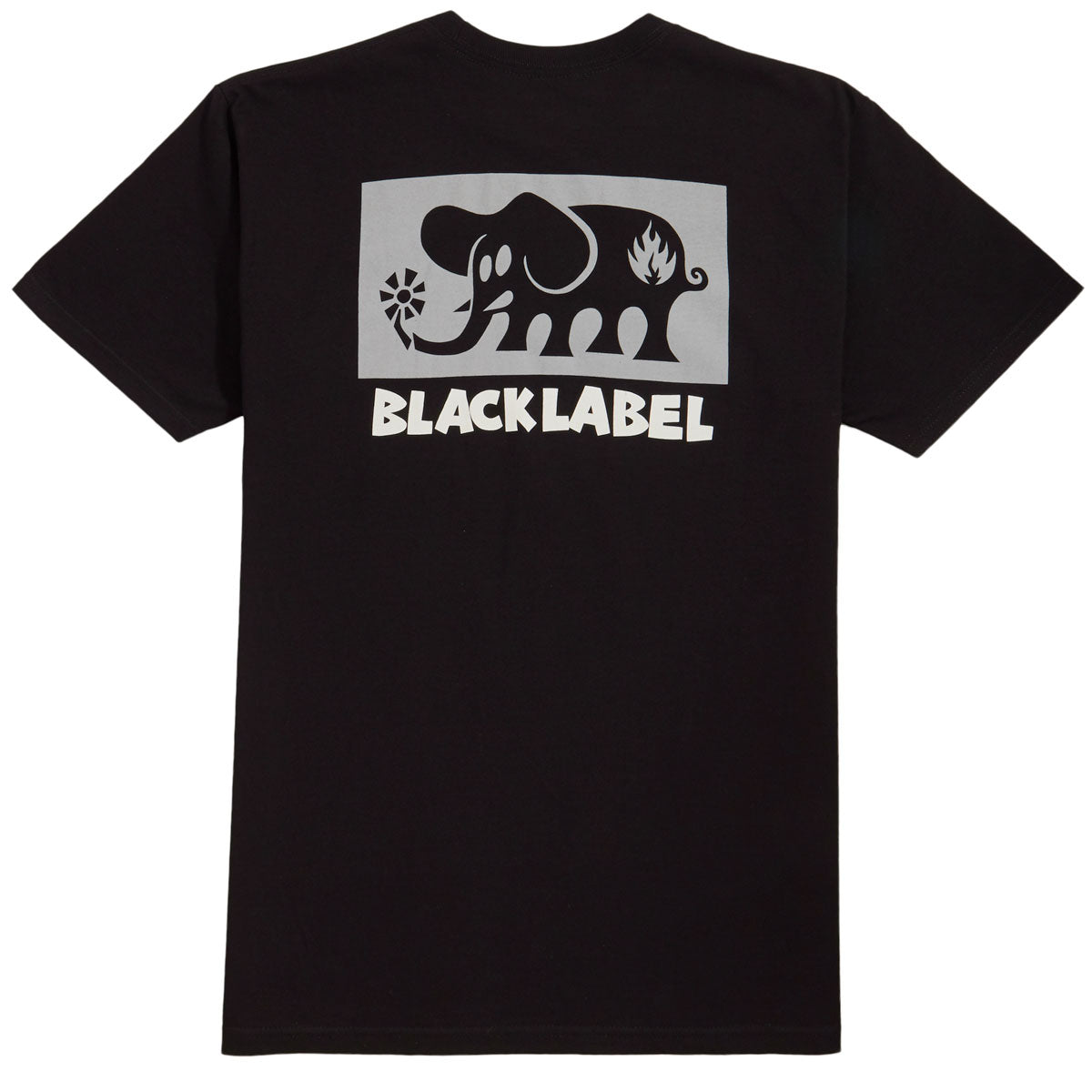 Black Label Elephant Block T-Shirt - Black image 2