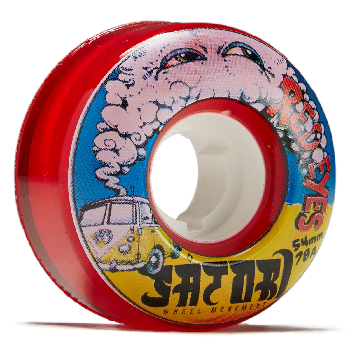 Satori Movement Red Eye 78a Skateboard Wheels - 54mm image 1