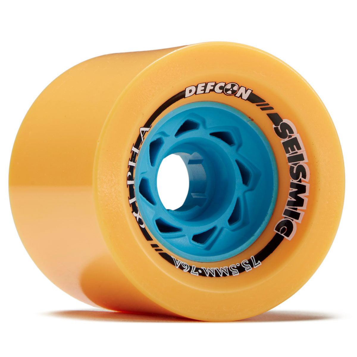 Seismic Alpha 76a Longboard Wheels - Mango - 75.5mm image 1