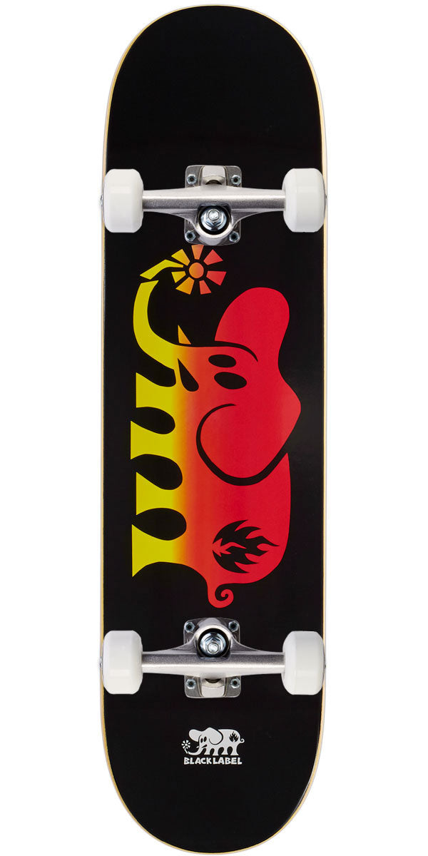 Black Label Elephant Fade Skateboard Complete - 8.25