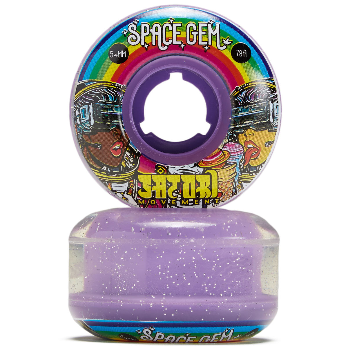 Satori Movement Space Gem Astronaut Cruiser 78a Skateboard Wheels - 54mm image 2