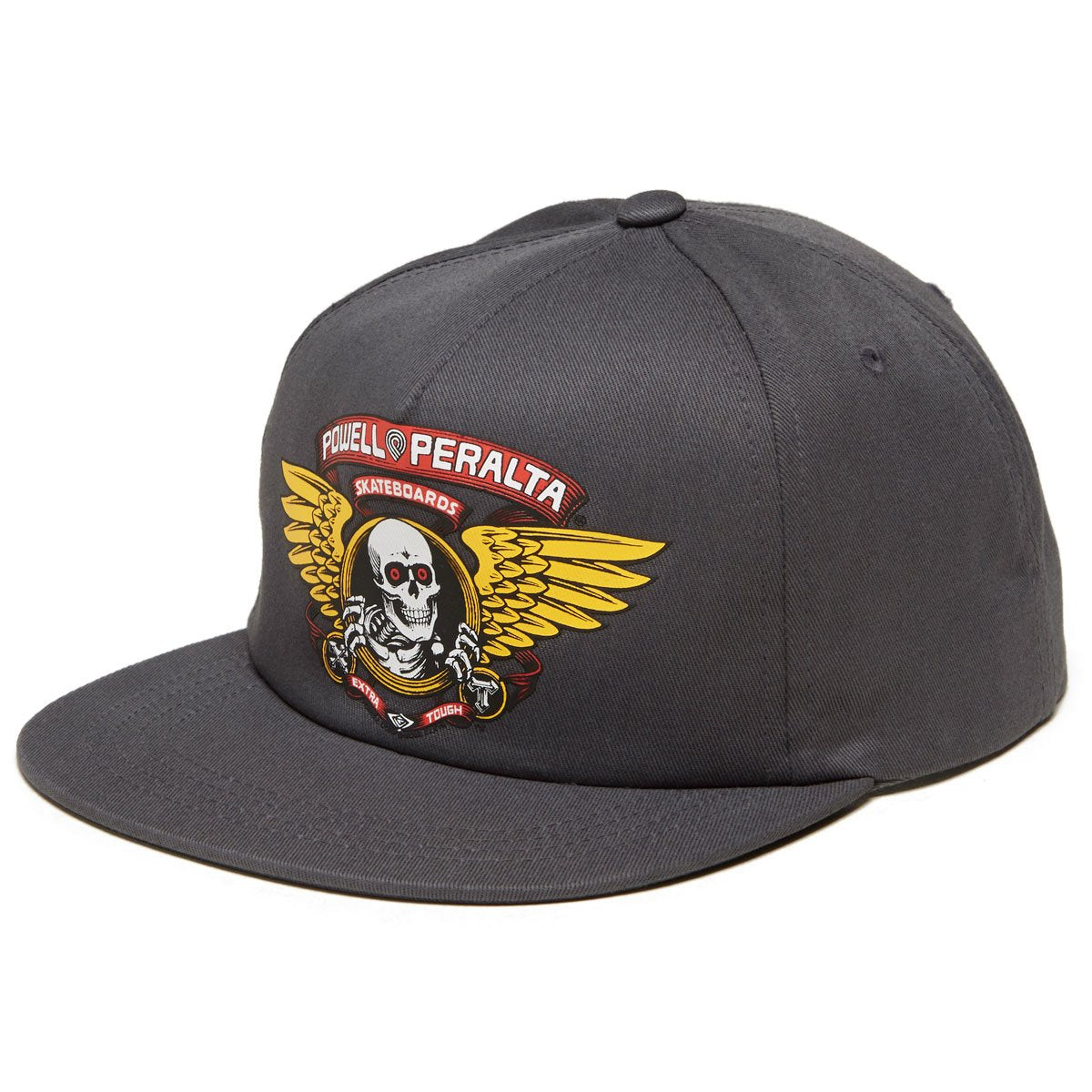 Powell-Peralta Winged Ripper Snapback Hat - Charcoal image 1