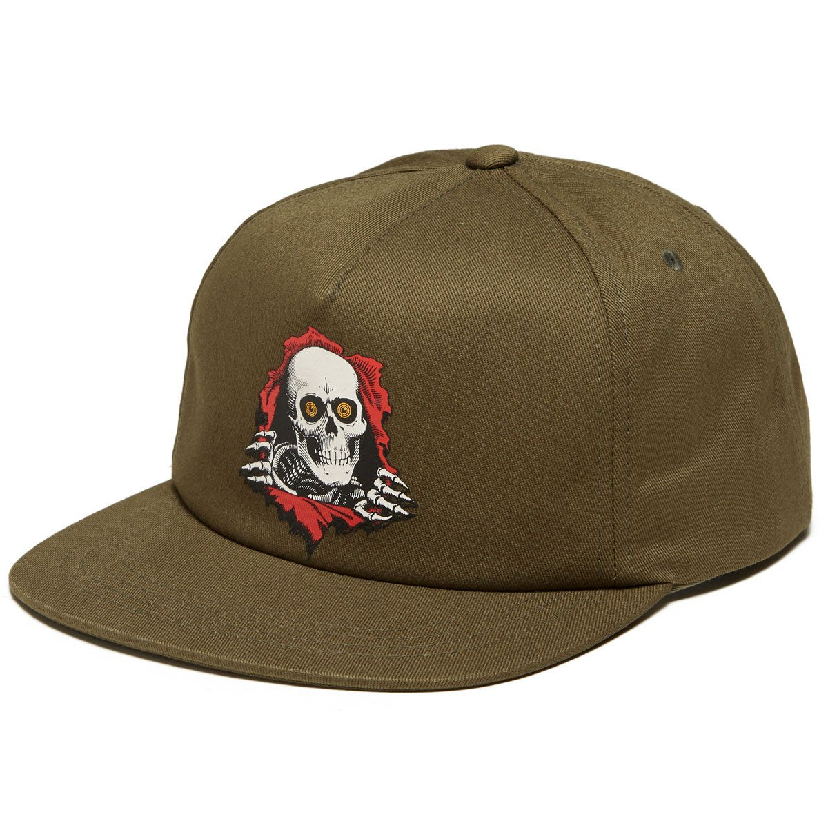 Powell-Peralta Ripper Snapback Hat - Military Green image 1